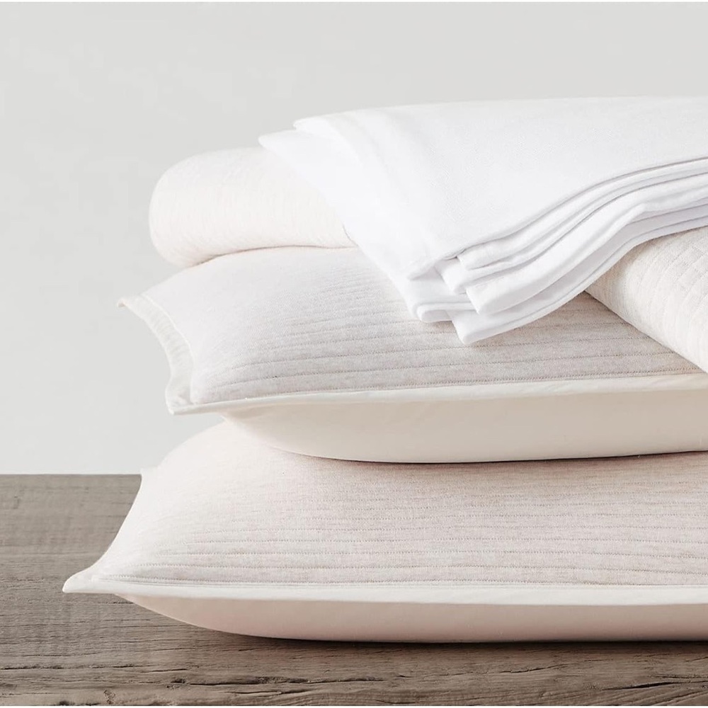 Calvin Klein Modern Cotton Engineered Knit Standard Sham, Ivory